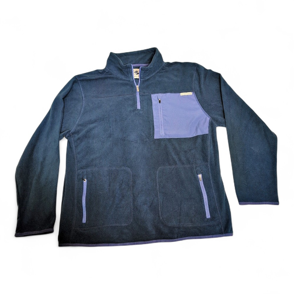 Southern‎ Proper Men's Blue Quarter-Zip Fleece Pullover XL